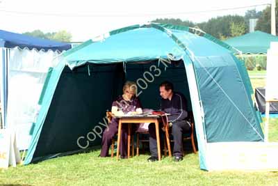 Judge in a tent